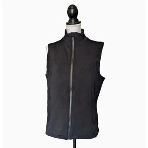 Athleta Black Altitude Polartec Vest Size Medium Sport Run Hike Travel 793271